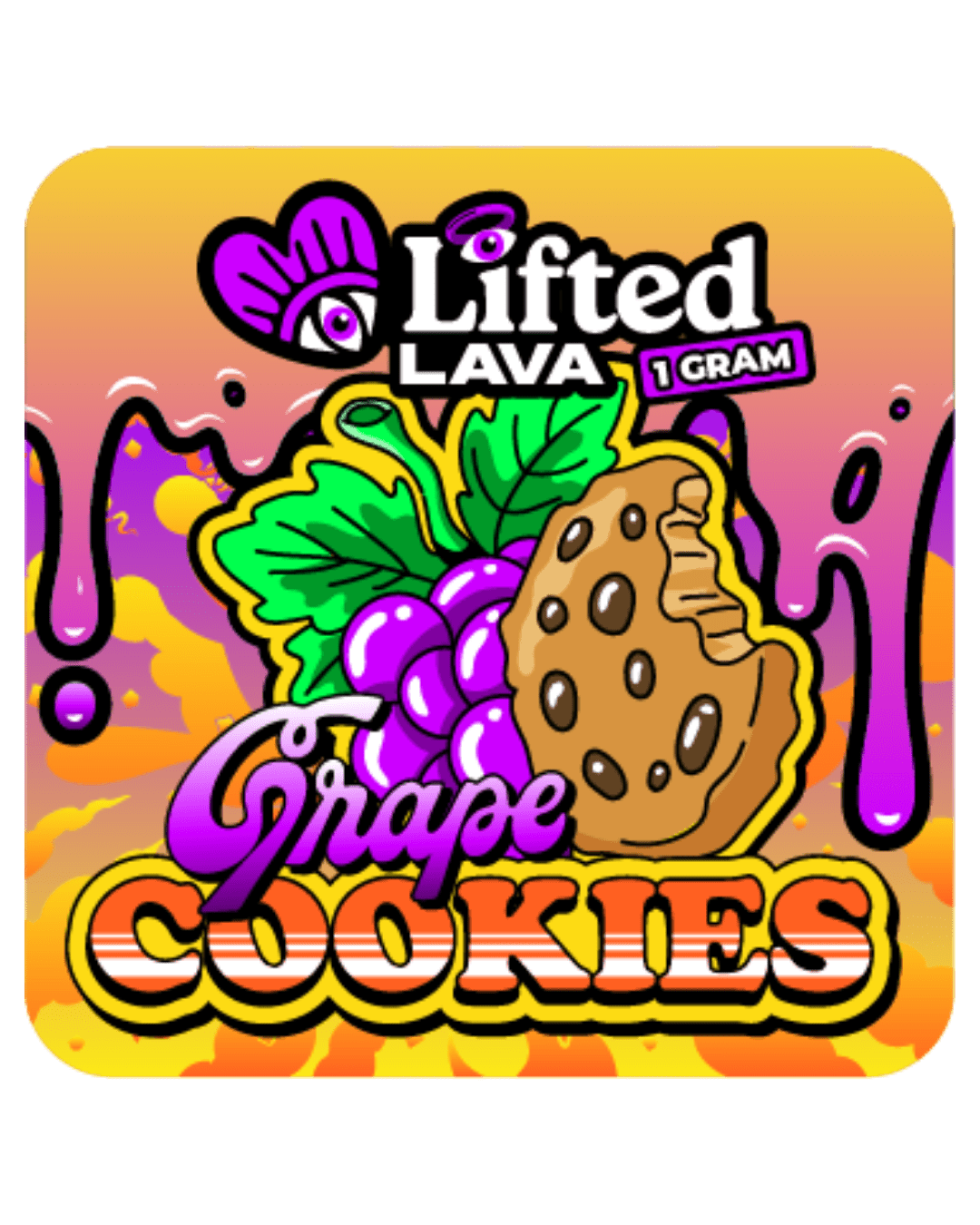 Lifted Grape Cookies Live Rosin 1g