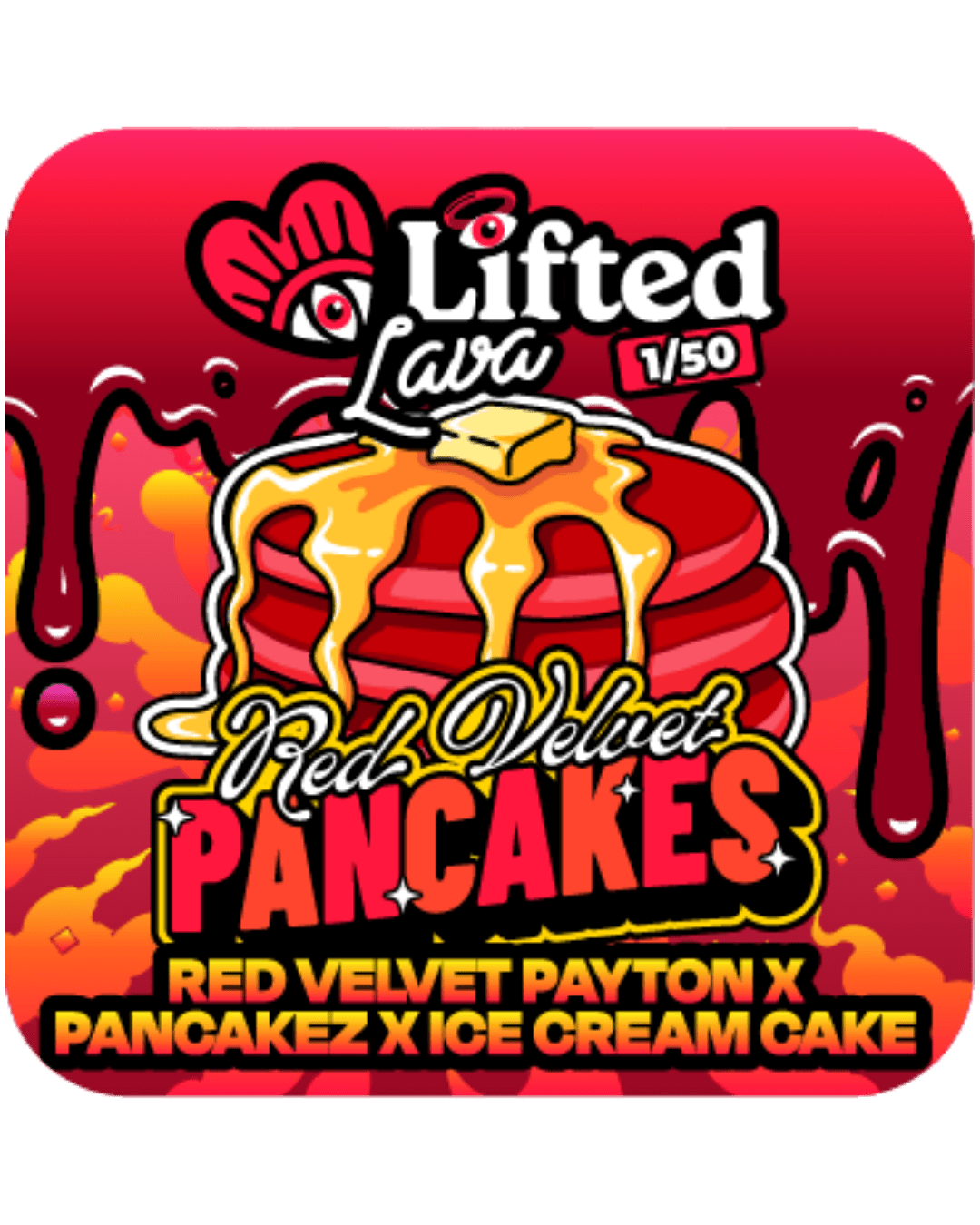 Lifted Red Velvet Pancakes Live Rosin 1g